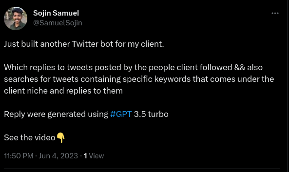 twitter bot developer hire