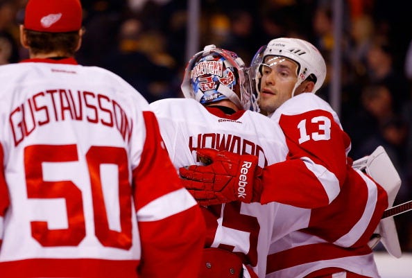 Detroit Red Wings v Boston Bruins - Game One