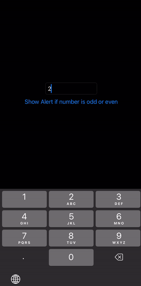 Demo of the app with two alert