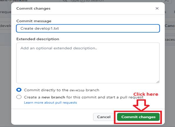 Commit Changes