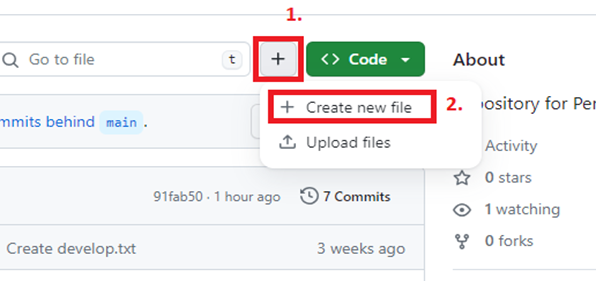 Create a new file