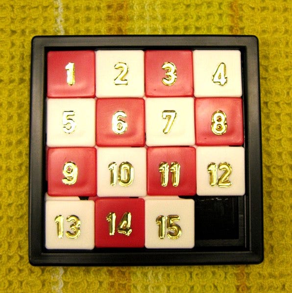 A slide puzzle