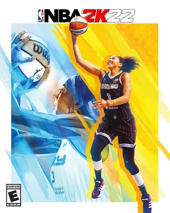 Candace Parker NBA 2K22 cover