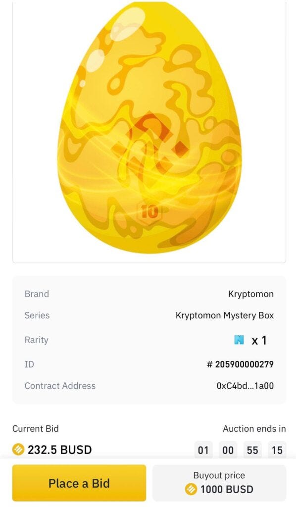 Kryptomon egg