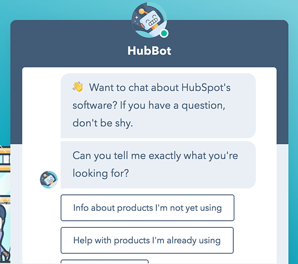 Example of chat bot