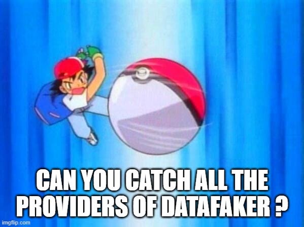 Can you catch all the providers of Datafaker ?