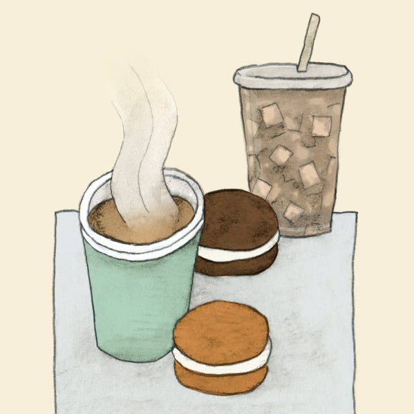 Drawing My Dates Hot Tea Iced Coffee And Whoopie Pies Drawing My Dates Hot Tea Iced Coffee And Whoopie Pies