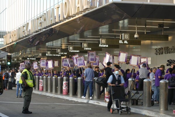 LA City Workers Rally against Unfair Practices