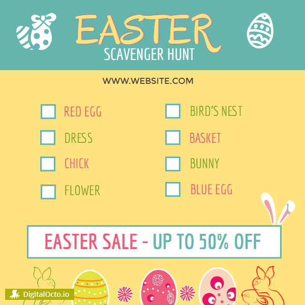 Easter Sale - scavenger hunt
