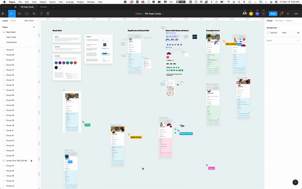 This is Figma! We can jot down ideas on our designs and of course making new impactful beatufil designs with our fellow designers! So much fun!