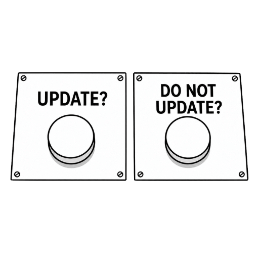 Update or not, that is the question