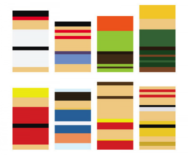 Street Fighter II characters as minimalized by artist Ashley Browning