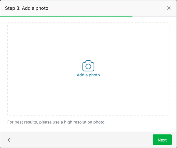 Add a photo to a Nextdoor Offer