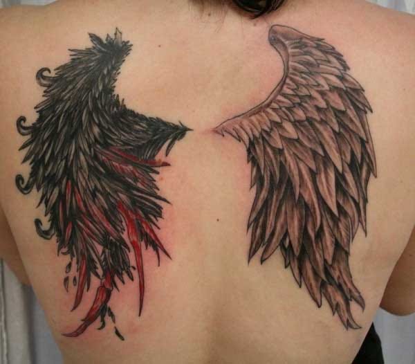 bird wing tattoo beck