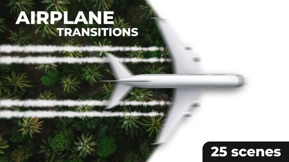Ultimate Airplane Transitions Pack Elements Video Templates