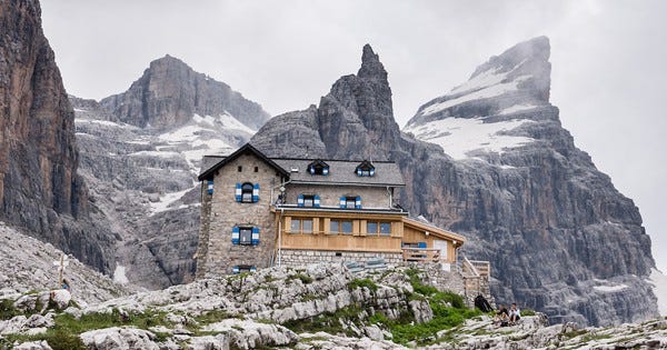 Mountain Huts in the Dolomites