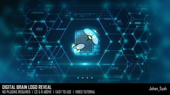 Digital Brain_Logo Reveal Logo Stings Video Templates