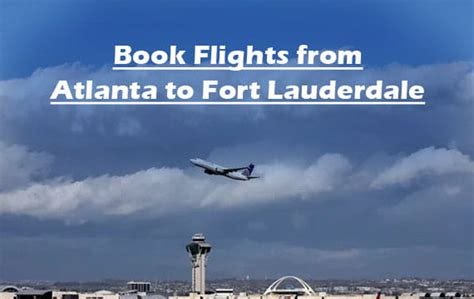 Top 5 Cheap Airline Tickets From Atlanta To Fort Lauderdale
