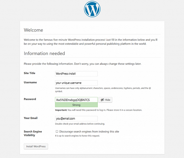 Open your site to verify that it's active.