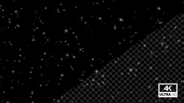 Night Sky Twinkling Stars Alpha Seamless Loop V2 (Elements)