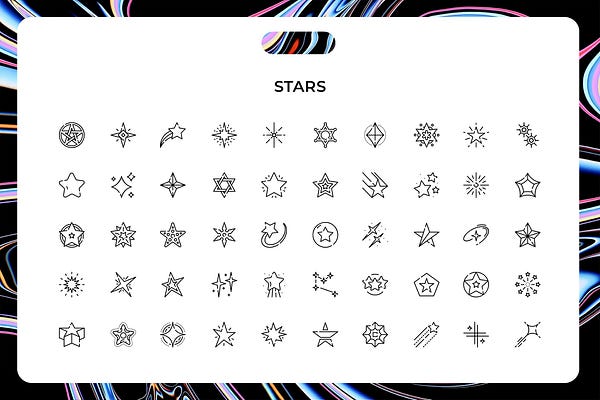 Stars icons (Icons Graphics)
