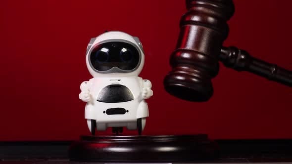 Judge Gavel Is Striking (Business, Corporate Stock Footage Stock Video)