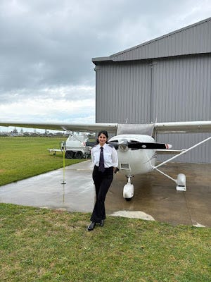 HM Aviation proudly congratulates their dearest cadet Vanshika on succ