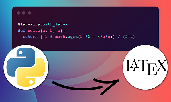 How to write LaTeX elegantly in Python?