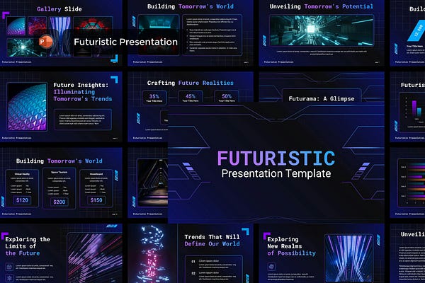 Futuristic PowerPoint Template Presentation Templates