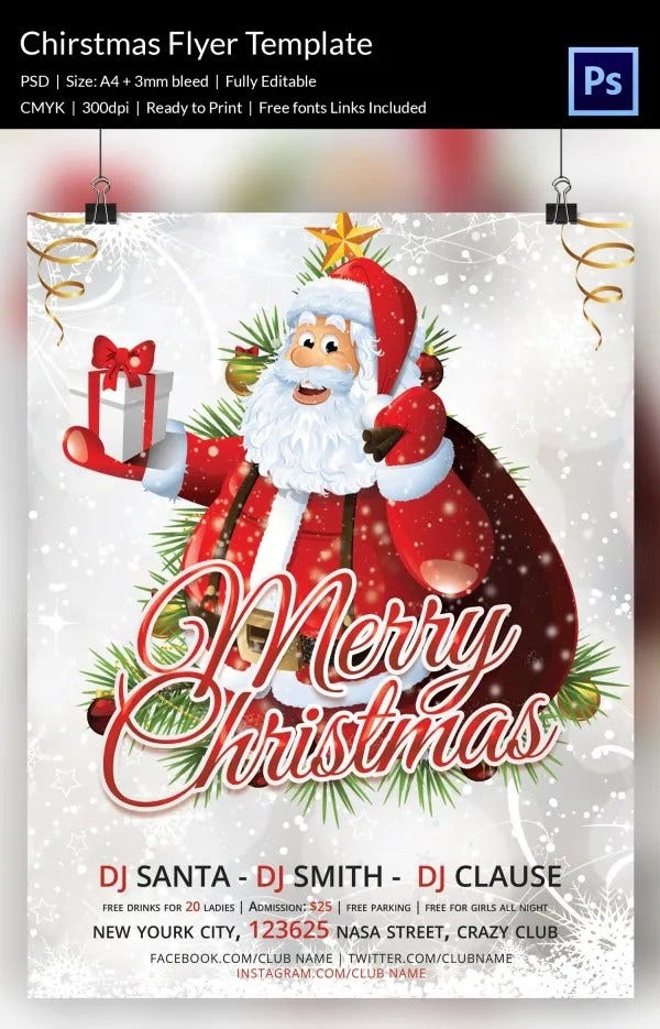 88+ Christmas Flyer Templates PSD, AI, Illustrator, Word Free & Premium Templates