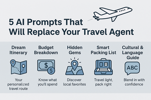5 AI Prompts That Will Replace Your Travel Agent: Plan Your Dream Trip with Ease