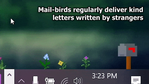 Mail-birds regularly deliver kind letters written by strangers