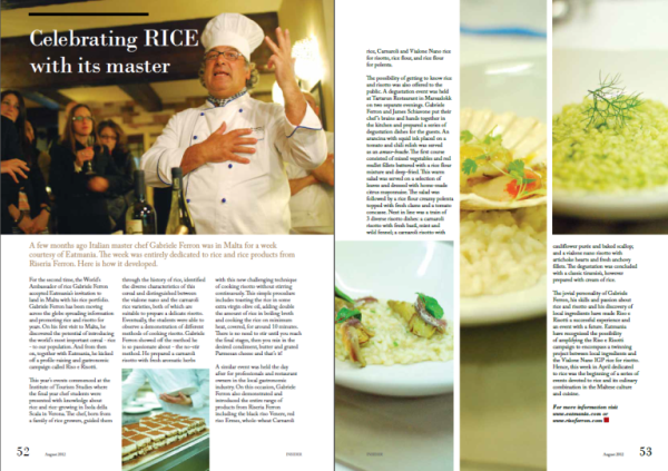 MHRA Insider Magazine – August 2012 – Celebrating RICE with its master