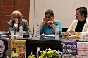 Professor José Geraldo, Nathália Szermeta e Diana Melo
