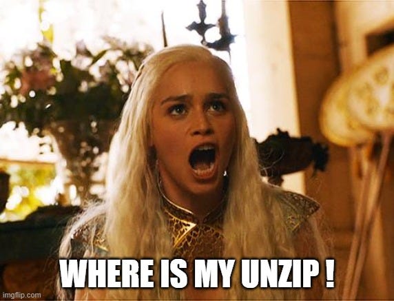 Exploration de Python : zip et unzip