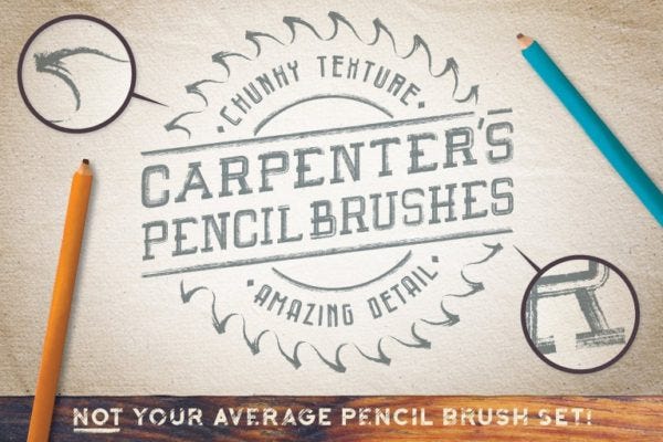 Carpenters Pencil Brushes 