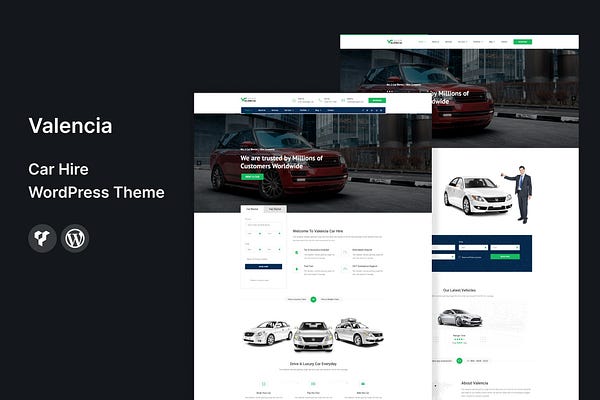 Valencia — Car Hire WordPress Theme