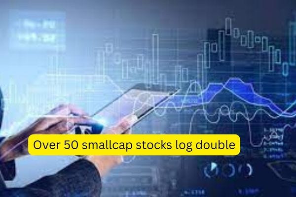 Smallcap Stocks Shine: Over 50 with Double-Digit Growth Despite Sensex's Weekly Streak Break