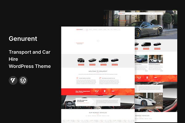 Genurent — Transport and Car Hire WordPress Theme