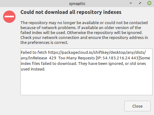 [SOLVED] Unable to Update Github desktop for Linux (Error: 429 Too Many Requests)