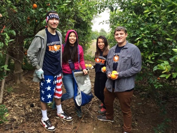 A few students of Harvesting Hope.