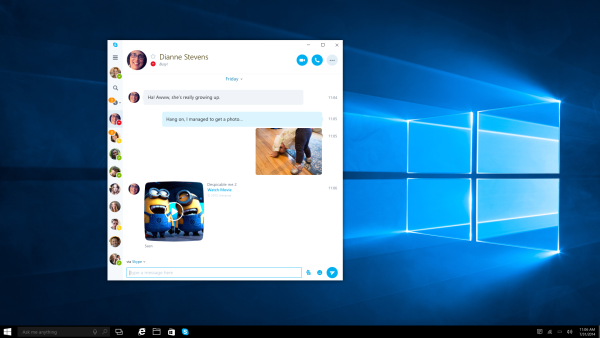 Skype Universal Windows Platform app Preview for Windows 10