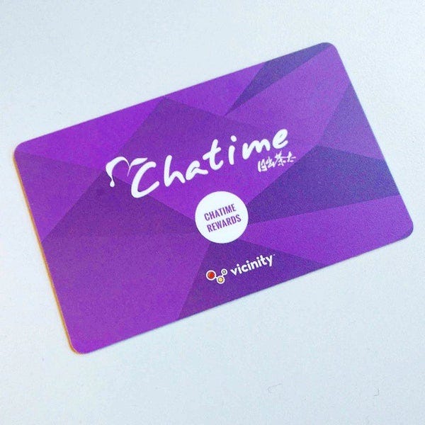 An image of a Chatime Vicinity card offered by Fivestars.