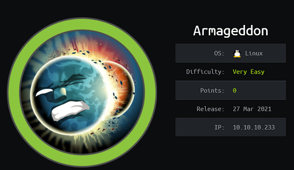 Hack The Box: [Armageddon] Writeup