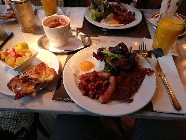 Breakfast at Cafe Cafe - Visiting Prague