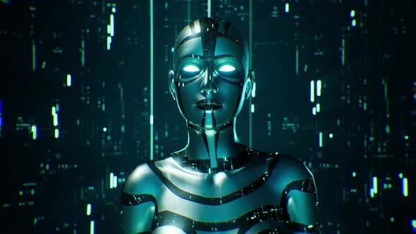 Ai Human (Backgrounds Motion Graphics Stock Video)
