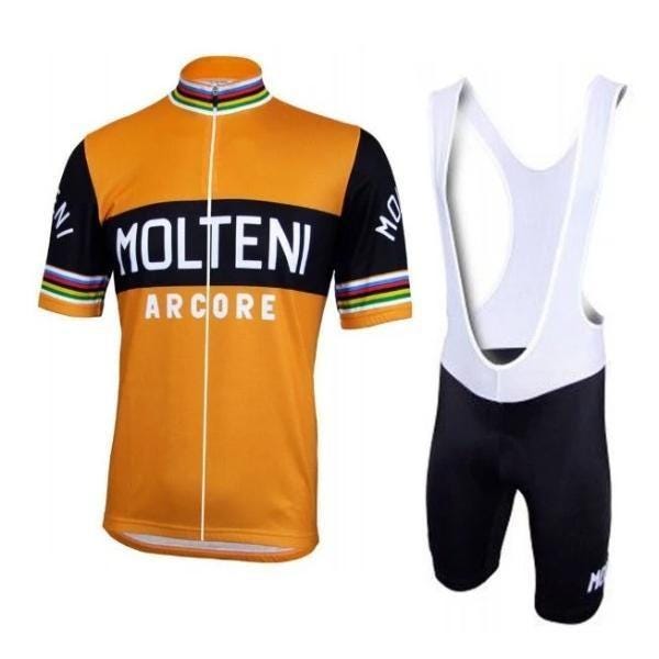 Molteni Orange Cycling Jersey & Shorts Set