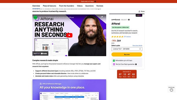 Unlock Your Research Potential: Grab Afforai’s Black Friday Deal Now!