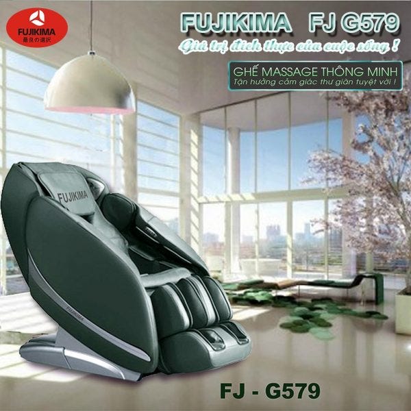 Thanh lý ghế massage Fujikima G579 mới 100% — 091.394.4284 giá rẻ nhất thị trường (Fujikima FJ-G579)