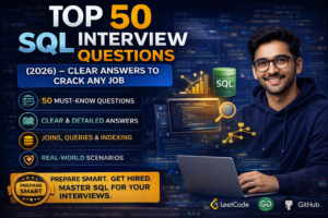 Top 50 SQL Interview Questions (2026) — Clear & Detailed Answers to Crack Any Job